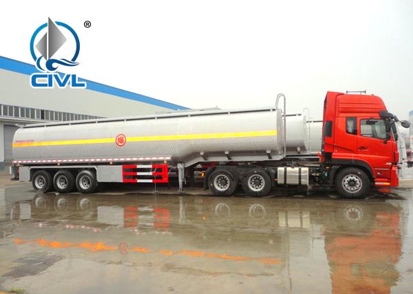 3 Axles CIVL Brand 42,000 Liter Fuel Tanker Semi Trailer With 4 Inch Manhole Cover