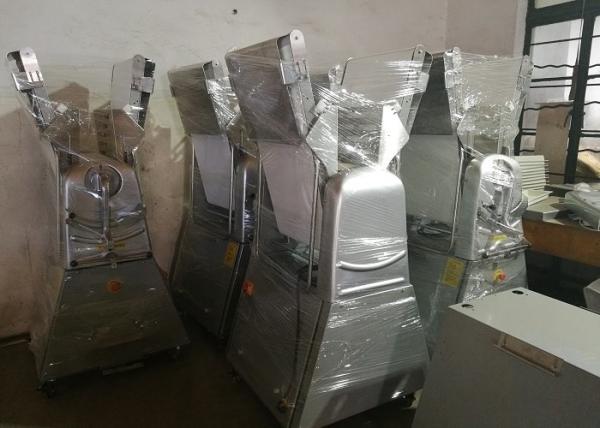 Floor Stand Bread Dough Sheeter Stainless Steel With Emergency Stop Switch