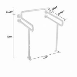 30cm Stainless Steel Toilet Accessories Sets Toilet Handrail Handicap Toilet Grab Bars