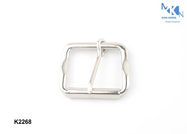 Leather Bags Metal Belt Buckle 32mm Nickle Color Plating For Handbags