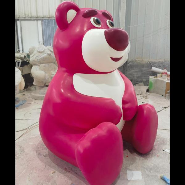 Artecho Resin Bear Sculpture Art Craft  Bear Figure For Fluid Painting,  Tall Frosted Surface DIY Fluid Bear