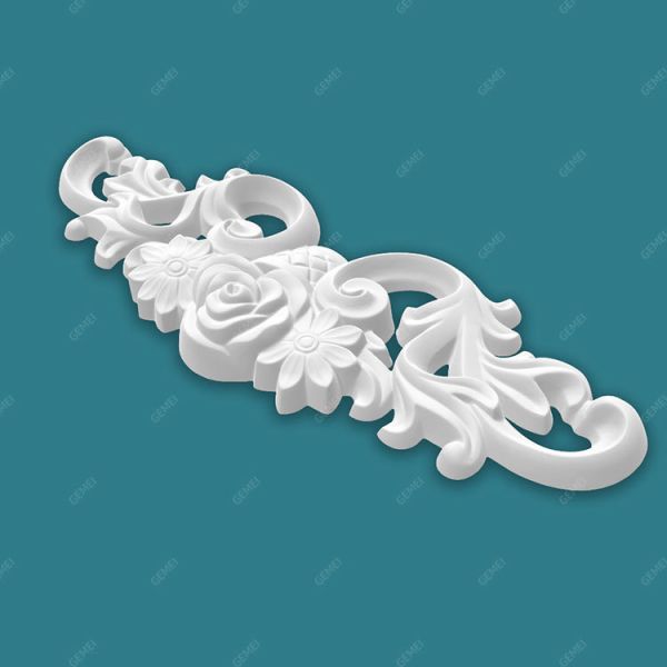 GH-8024 Good Quality Water-Resistant Smooth Urethane Polymer Antique Chinese Carved Wall Plaque