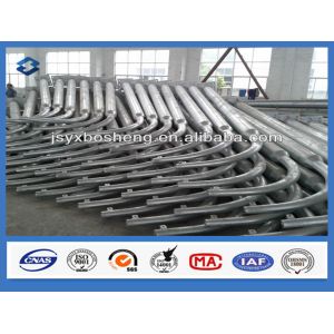 Q235 único braço 8M High Street Lighting Polo de aço do material 60mm