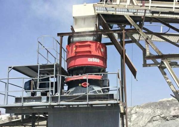 Granite Single Cylinder Hydraulic Cone Crusher 660 For Aggregate Construction