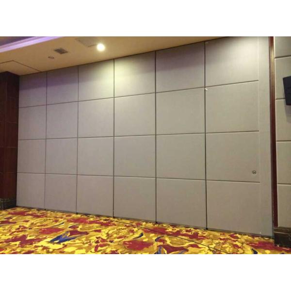 Wooden Portable Movable Partition Walls / Folding Room Divider with Aluminium Track