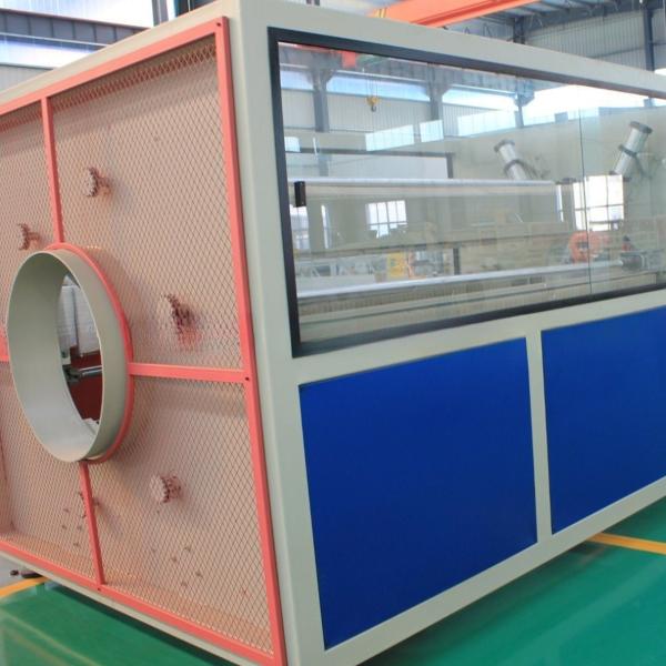 Máquina de extrusão de tubos de HDPE profissional para processamento de gases de escape e plástico PE