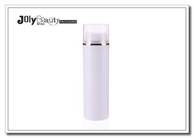 Round 50ml Serum Pp White Airless Bottle With Silk Printing / Hot Stamping