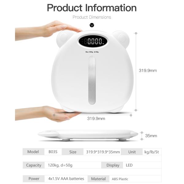 Professional weighing household weight electronic digital body fat scale