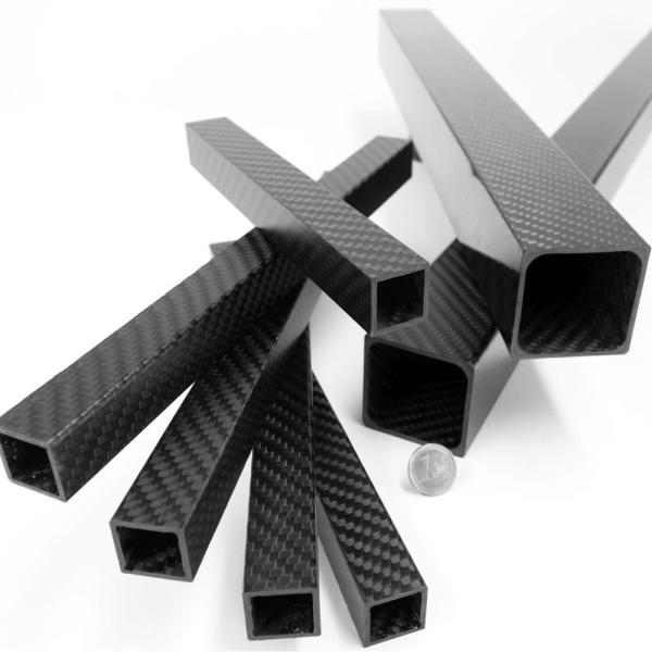 Heat Resistance 100% 3K Carbon Square Tubes Directly From Manufacturer