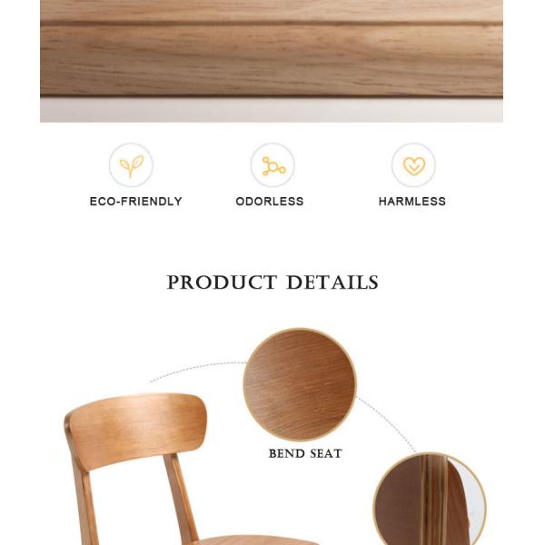 Muebles de comedor clásico Colección sillas de goma de madera maciza sillas de comedor con diseño moderno