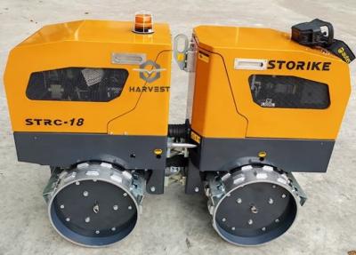 1.8 Ton Remote Control Double Drum Sheep Foot Roller STRC18 For Sale in Angola