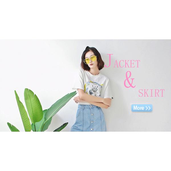 Summer Cool Casual Medium Length Slim Fit A Line Denim Skirt For Yound Ladies