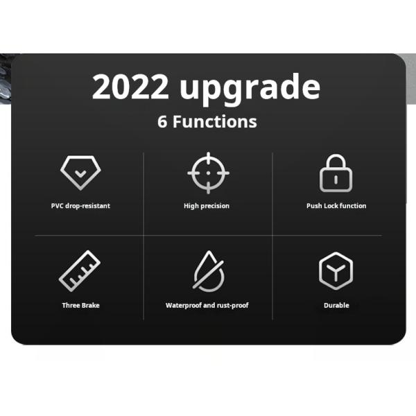 Tape d'acier sur mesure à trois freins avec fonction de verrouillage