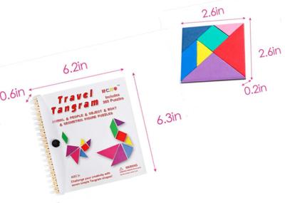 O enigma colorido do jogo de EVA dá forma à viagem por estrada magnética do Tangram
