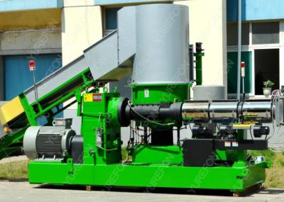 Washed Recycled PP PE Film Plastic Pelletizing Equipment With Vacuum Exhaust System