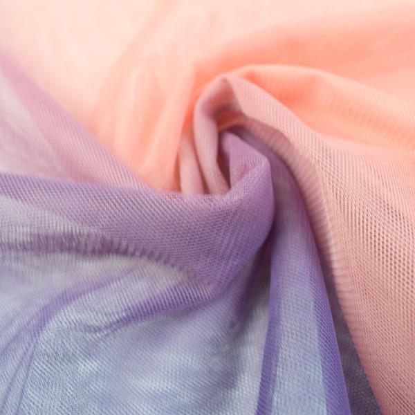 Textile Hand Sewn Pleated Embossed Lace Layered Tulle Fabric