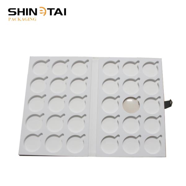 bandeja de lentes personalizada con botón de cierre