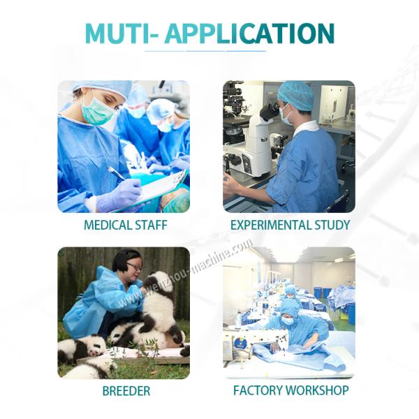 Adjustable Size Automatic Medical Disposable Reinforced Surgical Gown Making Machine