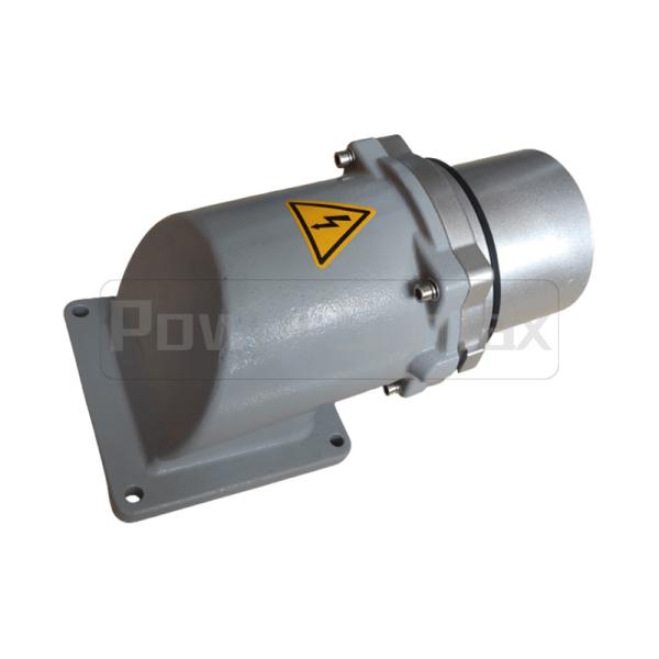 PowerSyntax 5P 200A IP67 400V Heavy Duty High Current Wall Mounting Angled Industrial Plug Big AMP Part No. 75316