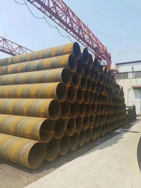 Q235B Q345B Welded Hollow Steel Pipe , Large Diameter And Wall Thickness Round Water Pipe