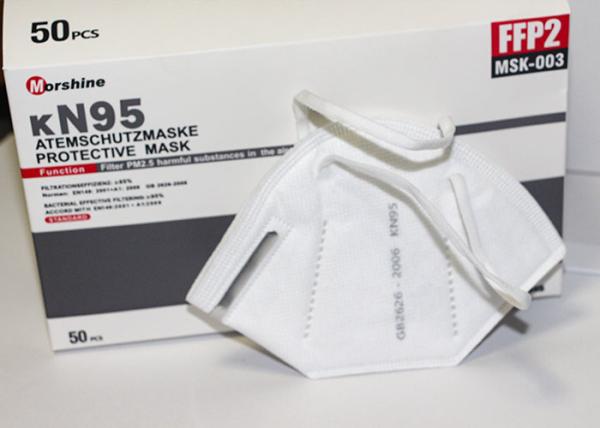 Earloop KN95 Surgical Face Masks Mouth Cover Skin Friendly Anti Pollution