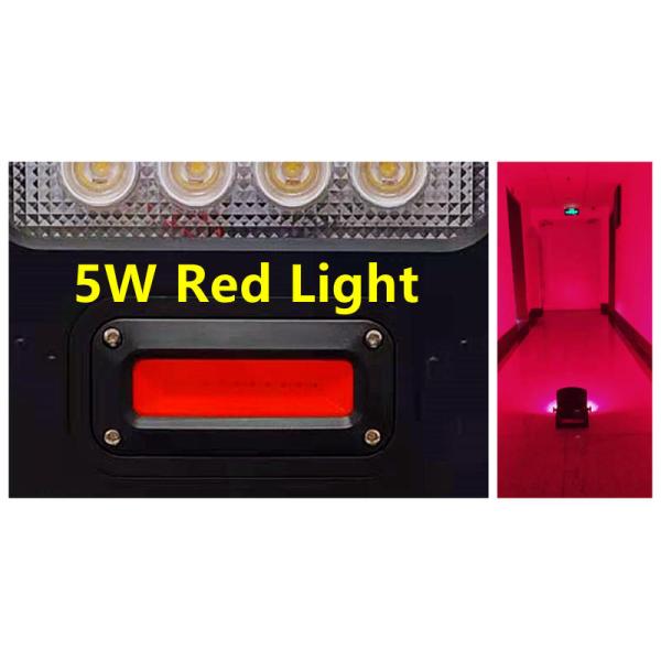 60W 5000 Lm Battery Powered Portable LED Flood Lights Magnetic Red Flashing