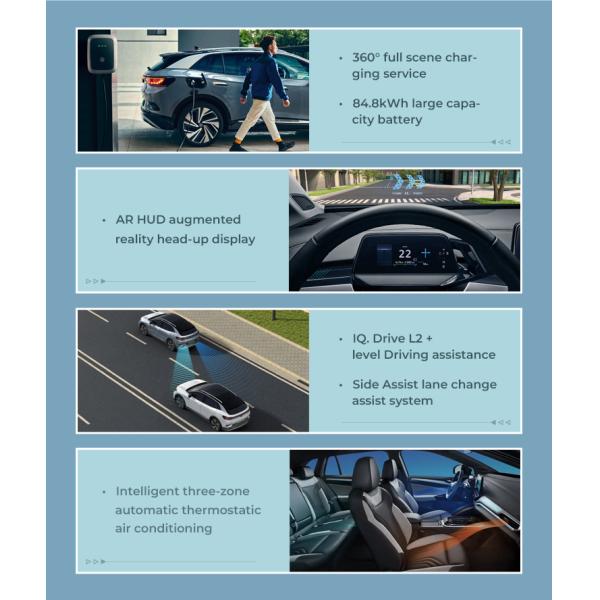 Left Hand Drvie Long Range Used Volkswagen VW Electric Car 84.8KWH
