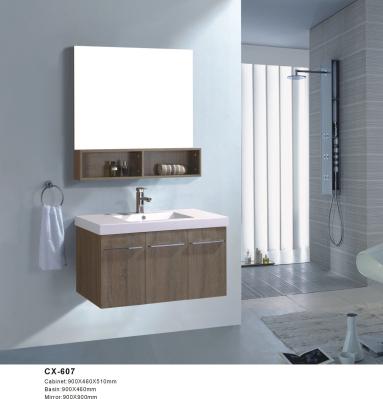 da parede larga do Pvc de 90cm bacia material de Hung Bathroom Vanities With Ceramics