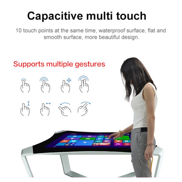 43 Inch LCD Advertising Player Smart Education interactive Multitouch Coffee Table
