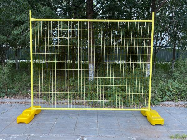 Site de construction Temporaire de sécurité de la clôture de treillis métallique avec des panneaux de liaison de chaîne américaine