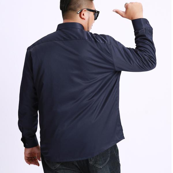 Hombres de algodón de gran tamaño Manga larga Impresión tropical Verano Designer en blanco Camisas simples formales