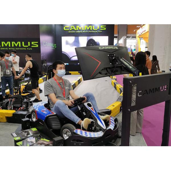 Safety 36V 600W Electrical Go Kart 1280*880*400mm Belt Drive Transmission