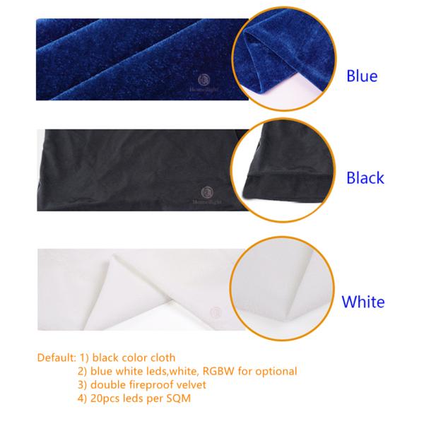 LED wedding curtain led star curtain dmx512 RGB3in1 rgbw led star curtain