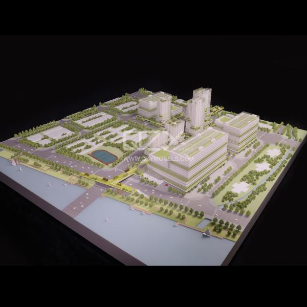 1/500 Shenzhen Qianhai Industrial Park Model Lightweight ABS And Acrylic Materials