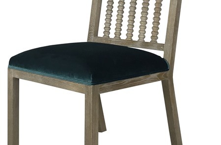 Bobbin Spindle Back Upholstered Dining Chair CYC-053