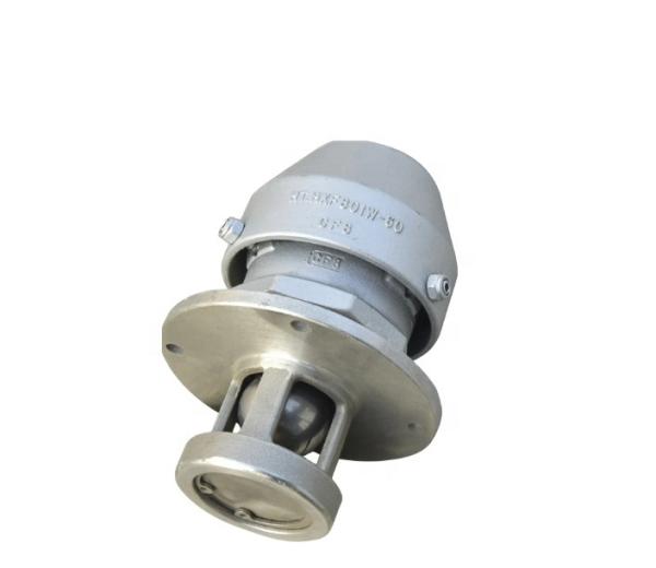 Oil Tank Truck Parts Stainless Steel Breathing Valve with Flange 0.5-0.8mpa Gas Source Pressure Compatible