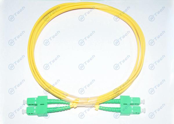 SC/APC - SC/APC Single Mode Fiber Optic Patch Cord 9/125μm Duplex With LSZH Jacket