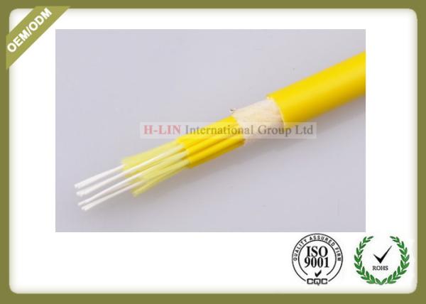 12core Fiber optic breakout  cable singlemode yellow color jacket
