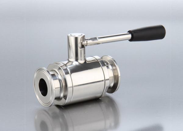 Two Pieces Clamped Stainless Steel Ball Valve , Manual Stainless Steel Valves And Fittings