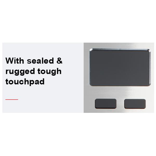 Изрезанная военная клавиатура IP68 EMC силикона освещает контржурным светом с сенсорной панелью