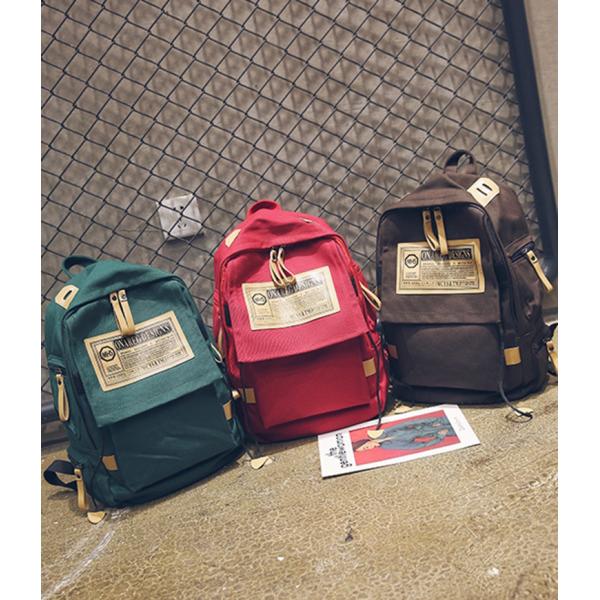 Custom new wholesale fashion Korean school boys custom canvas shoulder bag female large capacity travel backpack