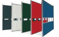 Self Locking Insulated Sectional Doors Aluminum Panel Height 450mm 550mm