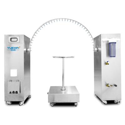 R600 mm Máquina de ensaio de chuva com bocal de balanço, Equipamento de ensaio de chuva para IPX3 IPX4