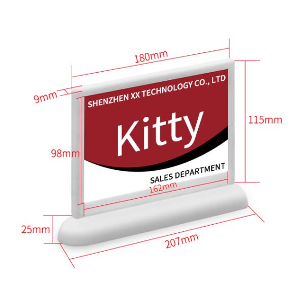 MJK 7.5 Inch Smart Wireless E-Ink Double Sided Table Card Nameplate for Conference Meetings Service Equipment