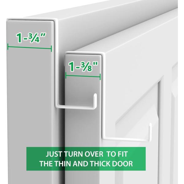 1-2 мм толщины Z-образный над дверью крючок дверной вешалки для виселицы одежды и обуви