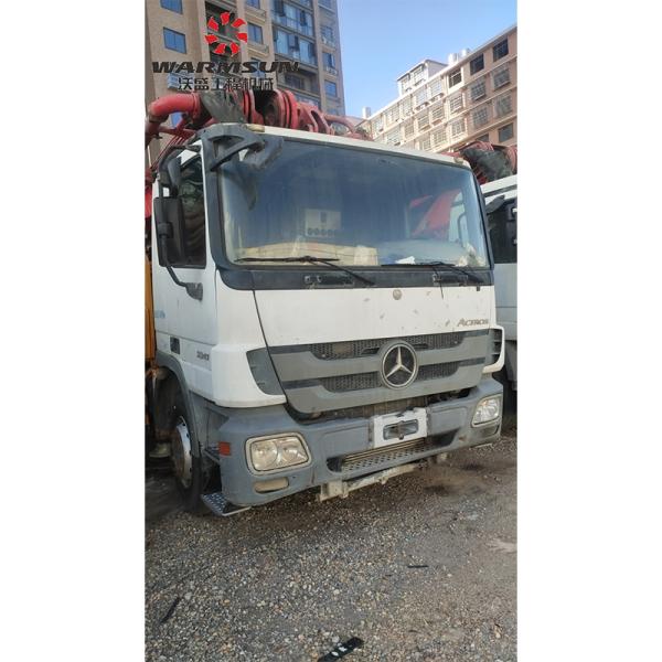 2011 Año Usado camión de bombeo de hormigón 46m Capacidad chasis Mercedes para SANY 31490 kg