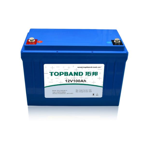 12V 100Ah Lithium RV Battery Lifepo4 350A Peak Discharge Current With Built In Bluetooth