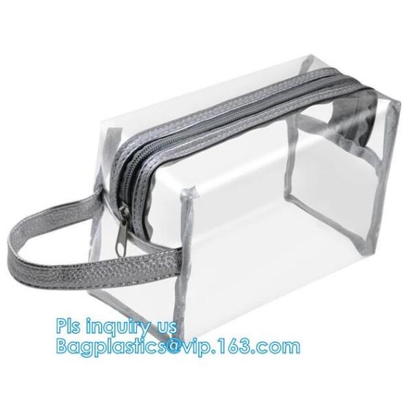 Cosmetic Bag with Zipper Candy Carry Bag, Waterproof Beach Tote Bag with Zipper Closure, mesh makeup bag for costmetic b