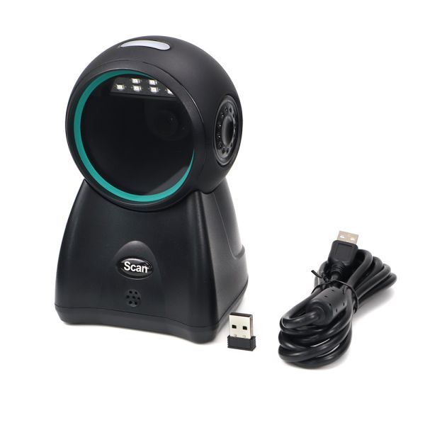 Handsfree Barcode Scanner USB Wired 1D 2D Continuous Scan Bar Code Reader for POS Store Supermarket