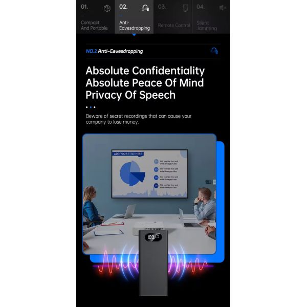 Portable Power Bank Voice Audio Recording Shield Preventing Sounding Recording